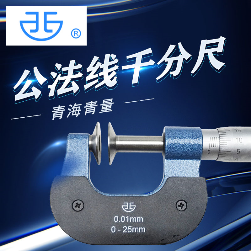 青海公法线千分尺 青量 0-25-50-75-100-125-350 分厘卡盘头