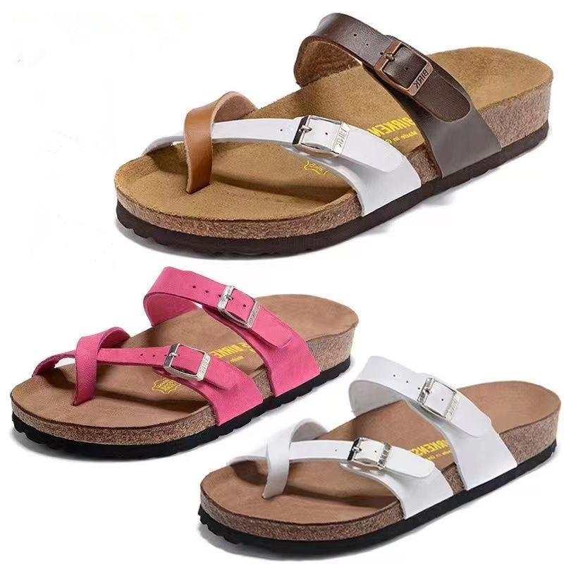 2024 German Birkenstock 805 Cork Leather Beach Sandals Birkenstock Open-Toe Outdoor Sandals Women's Flat Sandals 2024 German Birkenstock 805 Cork Leather Beach Sandals Birkenstock Open-Toe Outdoor Sandals Women's Flat Sandals