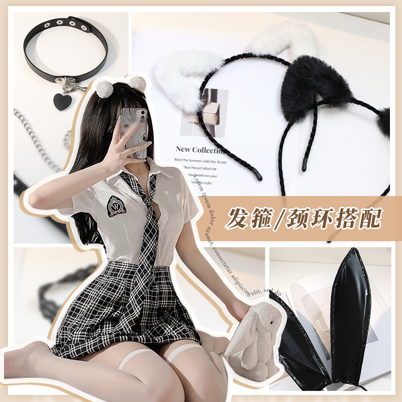 Diadema de Fei Mu, anillo de campana, anillo de cuello, joyería sexy, cadena de pecho, collar decorativo, tentación, pasión, productos para adultos, venta al por mayor