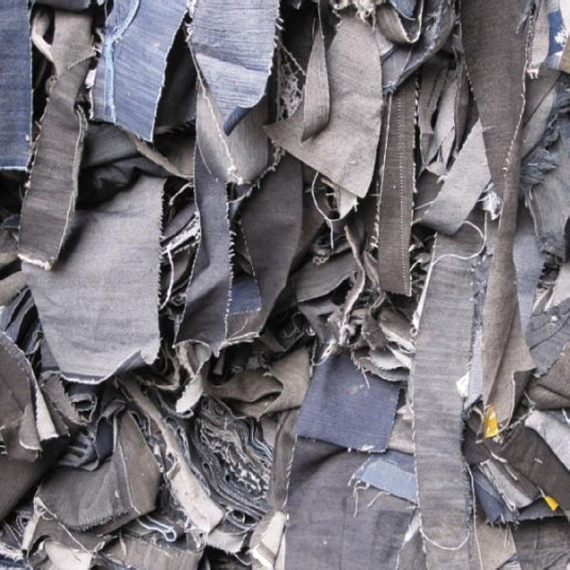 出售全棉涤棉混装牛仔面料布头碎布下脚料开花料可漂白褪色
