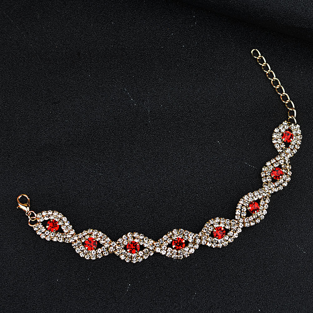 Amazon Explosive Rhinestone Bracelet Women's Bracelet Cross-border Bracelet Multi-layer Crystal Bride Bracelet Factory Outlet