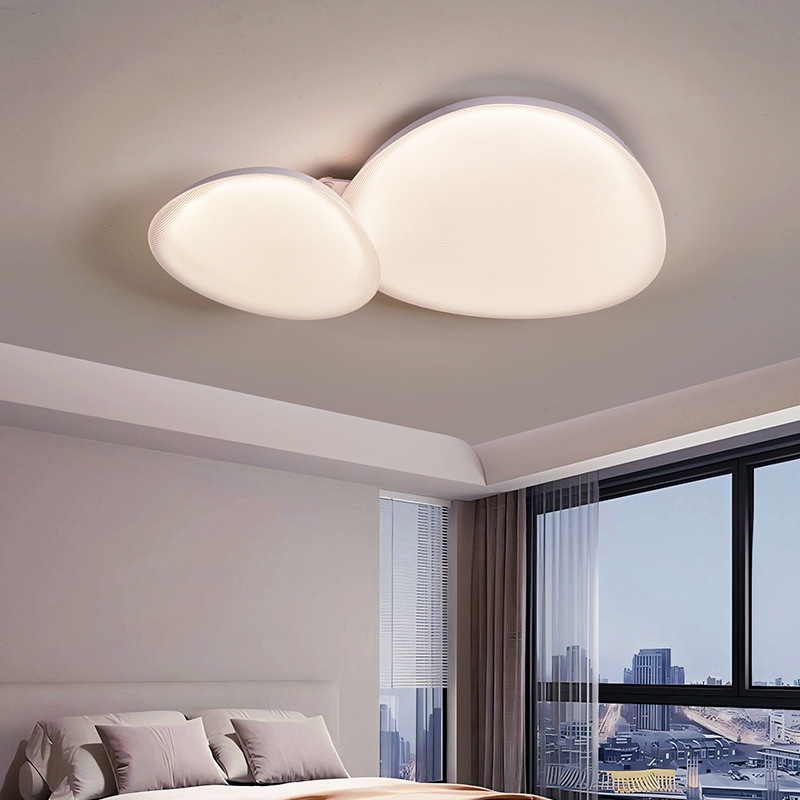 Daguanyuan sala de estar adoquines lámpara de techo moderno y simple nube de protección ocular de espectro completo 2025 nueva lámpara Zhongshan
