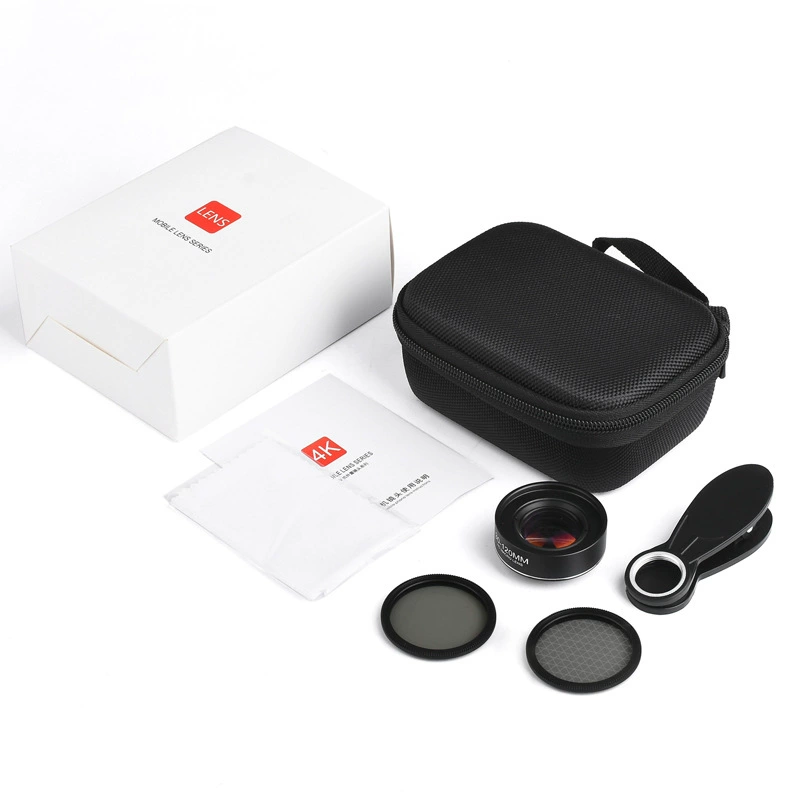 Clip-On Mobile Phone Lens Kit, Universal Macro, CPL & Starlight Options for Jewelry/Phone/CCTV