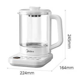 美.的养生壶办公室小型家用多功能煮茶器MK-YS15PY2-316白色智能