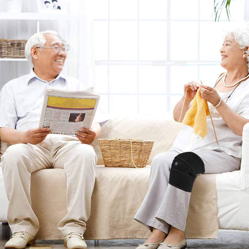 Temu rodilleras con calefacción transfronteriza, piernas frías, compresas calientes, ajuste USB de tres velocidades, calefacción eléctrica, fisioterapia, calor, rodilleras autocalentables