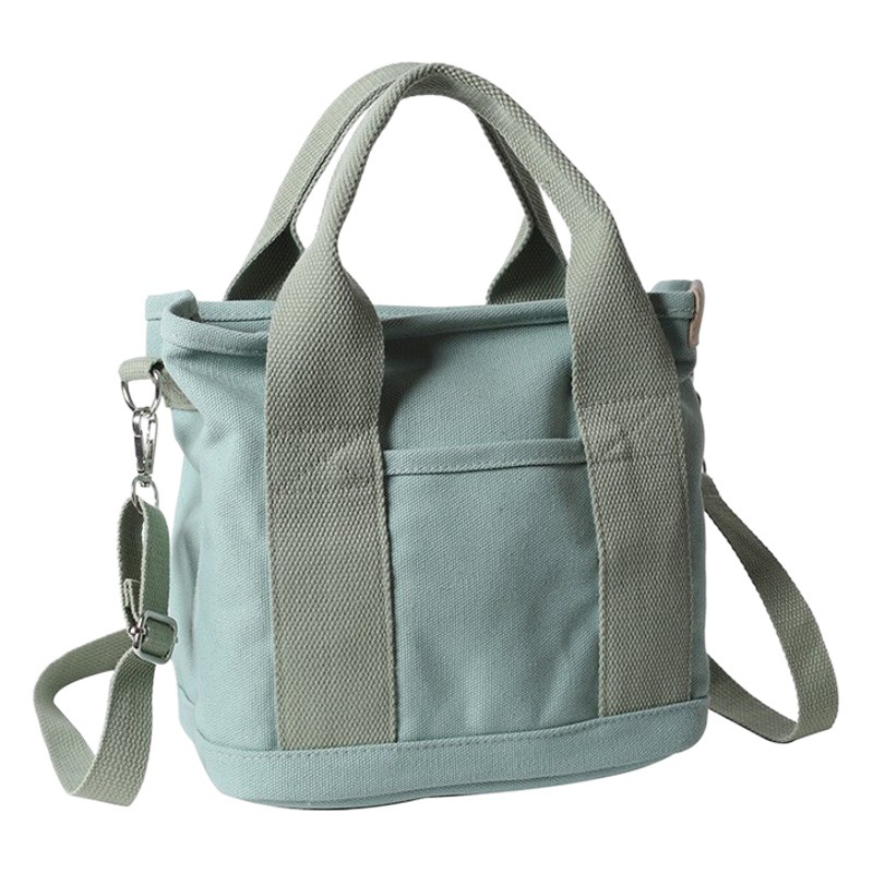 Japanese style multi-layer canvas shoulder portable messenger bag large capacity student multi-compartment commuter bag out small handbag female