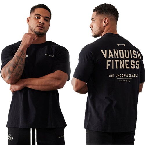 Muscle fitness brothers sports men's T-shirt New round collar cotton casual running basketball short-sleeve T-shirt