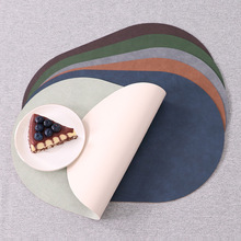 耐高溫桌墊現代簡約風方形圓形PVC皮革西餐墊隔熱防水批發ins創意