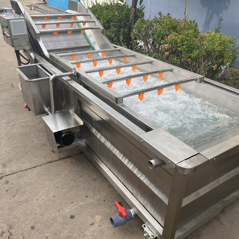 新疆大枣清洗机 大枣清洗流水线 不锈钢高压喷淋式清洗流水线