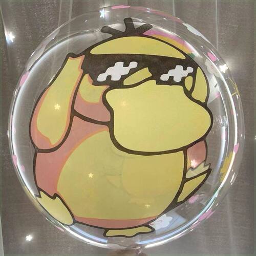 24-inch Internet celebrity printed wave ball floating balloon cartoon luminous balloon street stall night market stall supply