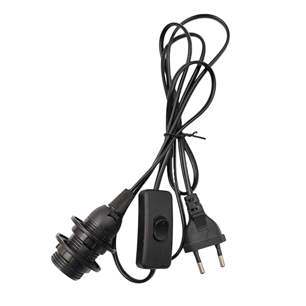 Cable de alimentación de interruptor europeo E14 enchufe de soporte de lámpara diy accesorios de lámpara de escritorio 303 interruptor cable de interruptor europeo E14