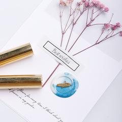 Small copper column full copper handnote sealing stamp cylindrical mini sealing wax stamp 12mm 15mm