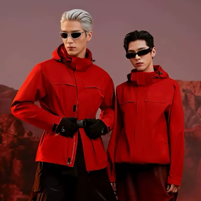 拓路国标GB32614冲锋衣女三合一冲锋衣男棉衣内胆保暖防水登山服