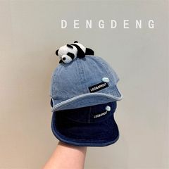 赤ちゃんの帽子春秋のパンダの柔らかいつばの日よけの日焼け止めの帽子のかわいい超萌えの男女の幼児のカウボーイの野球の帽子