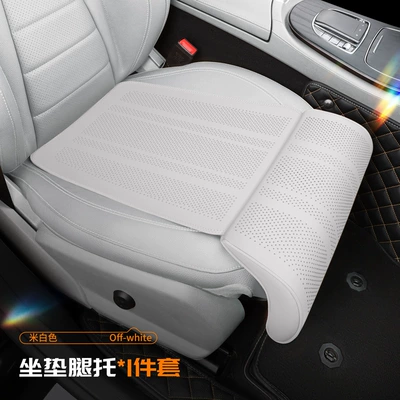 L6L7L8L9 Cars, Leg Rest Cushion, Seat cushion, seat cover - elegant-white-single-pack-extended-cushion-and-leg-support
