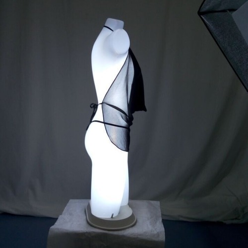 Nighttime Charm: Plus-Size Pan Jinlian Sexy & Alluring Mesh Bodice Pajamas – Underwear 1099