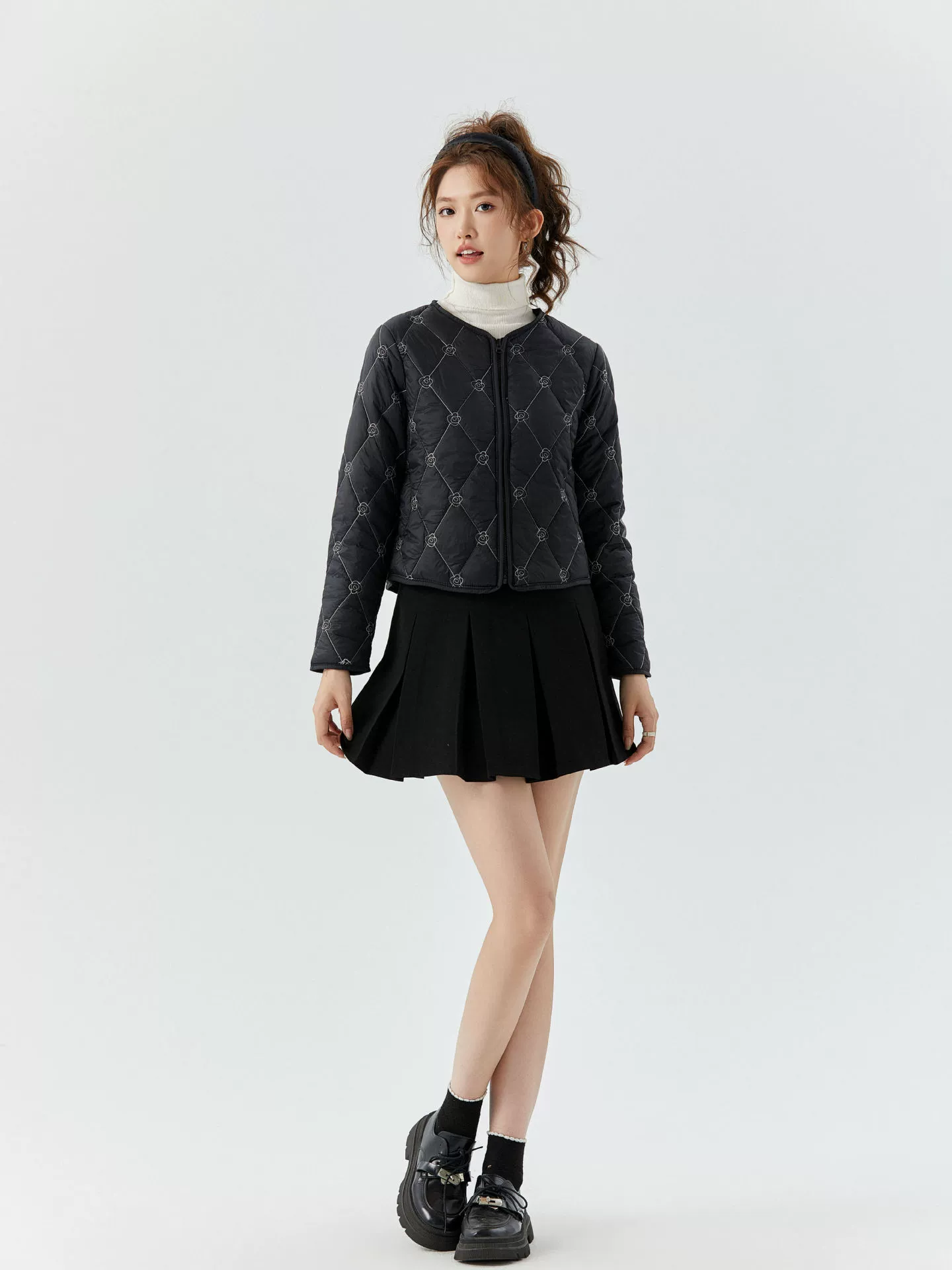 Demi‑season Short Down Jacket (Shirt Xuan Clothing), Cotton‑padded, City Casual for Women