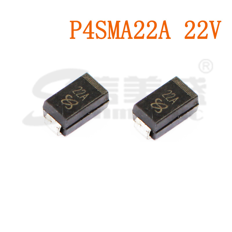 P4SMA22A 22V SMA DO-214AC 瞬态抑制二极管 TVS管 现货
