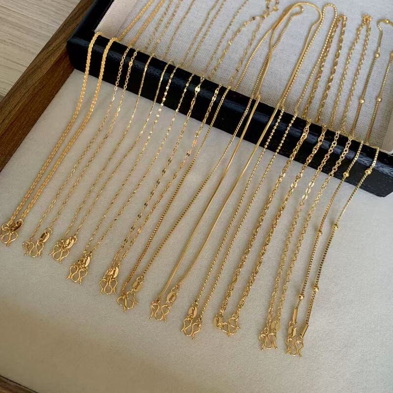 Silin m Buckle Titanium Steel Plain Chain Clavicle Chain Chopard Chain Box Chain O-Shaped Chain Sunflower Spacer Bead Chain Snake Bone Silin m Buckle Titanium Steel Plain Chain Clavicle Chain Chopard Chain Box Chain O-Shaped Chain Sunflower Spacer Bead Chain Snake Bone