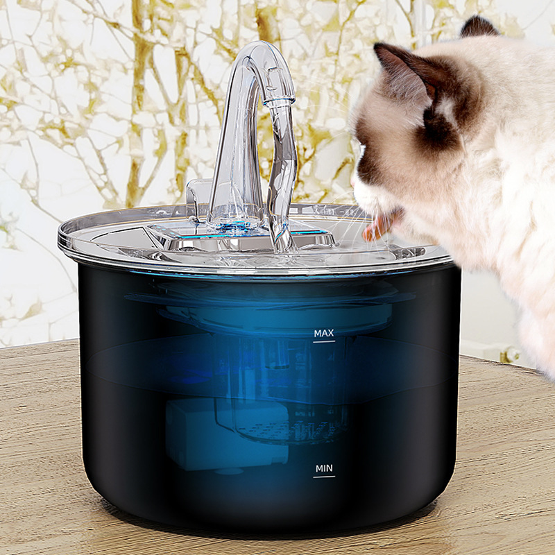 Cat water beverage filtración automática circulación de flujo de agua viva acero inoxidable inteligente perro pet water beverage al por mayor