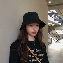 万年款经典纯色百搭渔夫帽子/春秋男女日系休闲大檐盆帽潮