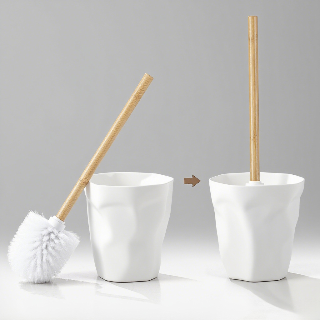 Regalos de baño cepillo de inodoro de baño limpio cepillo de inodoro de acero inoxidable cepillo de inodoro artículos de baño almacenamiento doméstico