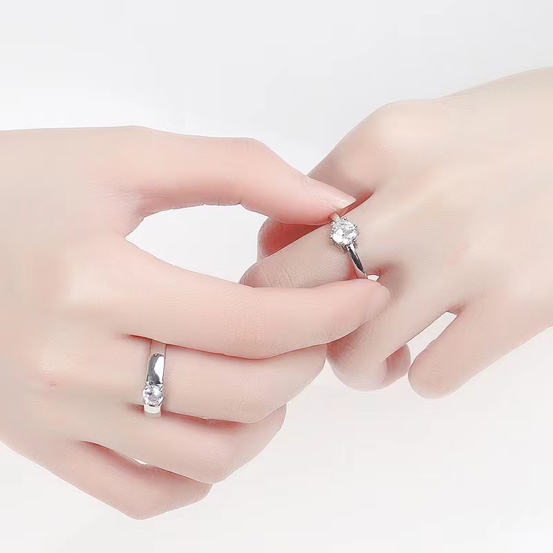 Platinum ring for men and women for St. Valentine's Day for friend