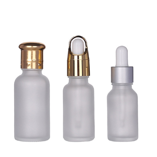 10ml transparent frosted essential oil glass bottle frosted dropper bottle cosmetics repackaging original liquid essence bottle