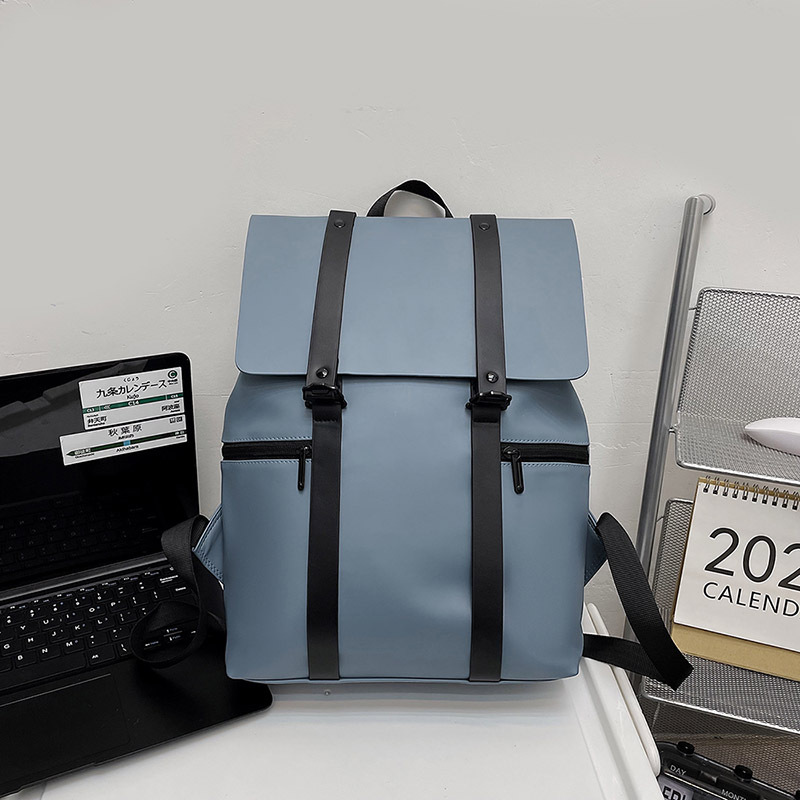 Marca de moda textura avanzada mochila de cuero de las mujeres a prueba de agua viajes de cercanías computadora mochila hombres y mujeres estudiante universitario gl schoolbag