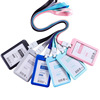 staff halter Employee's card Certificates Ferrule customized high-grade Chest card Work card Hard card sets Lanyard Work cards Customized