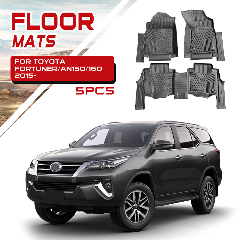 Adecuado para tapetes de coche Toyota Runner, tapetes especiales para tapetes, tapetes impermeables Fortuner Floor Mats