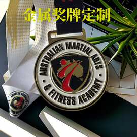 金属奖牌定 制学生运动会马拉松跑步挂牌定 做儿童纪念奖章制作