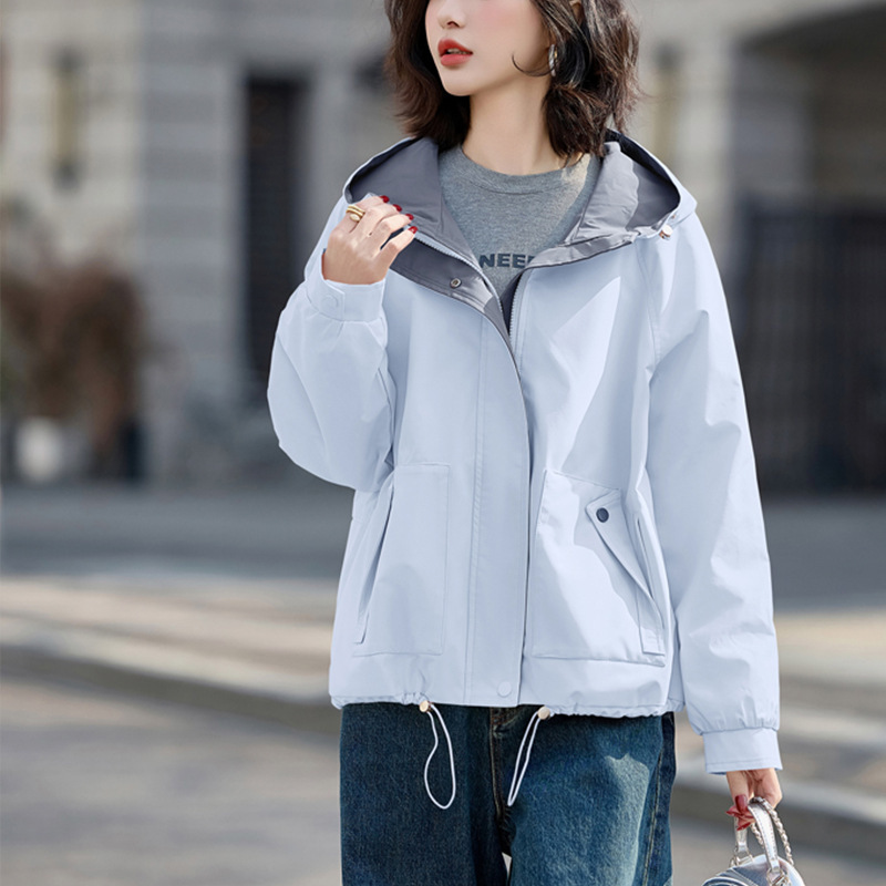 连帽女装宽松2025新款春秋休闲上衣显瘦气质小个子韩版洋气外套潮|undefined