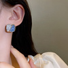 Fresh cute earrings, gradient, internet celebrity, simple and elegant design