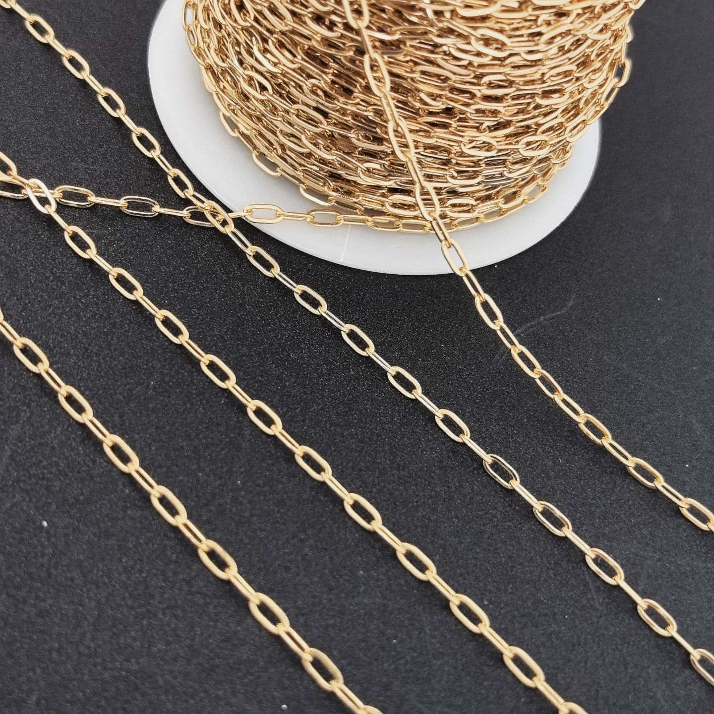 304ステンレス角線十字o型唇チタン鋼チェーンdiyネックレスブレスレット眼鏡鎖飾り卸売り