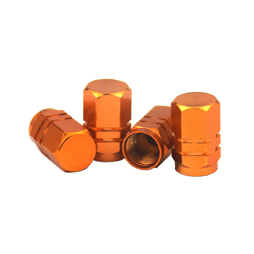 Colorful car tire aluminum alloy hexagonal valve cap car modified aluminum alloy color dust cap