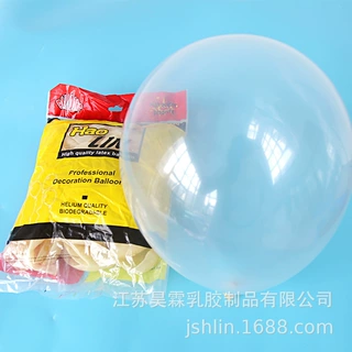 2.8克透明气球乳胶气球昊霖厂家透明气球