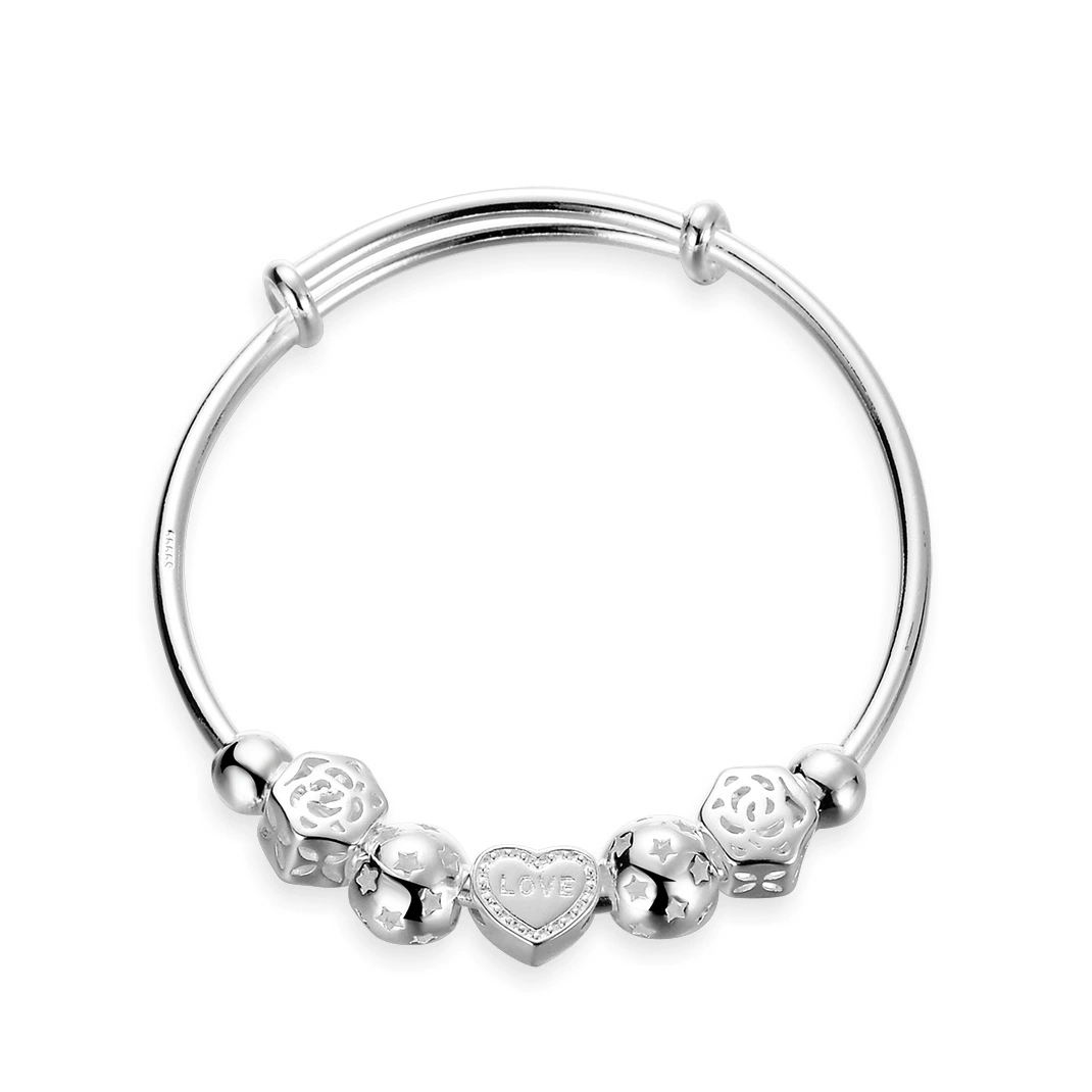 Стильная серебряная bracelet, прямая продажа от завода, подарок на день рождения, оптом