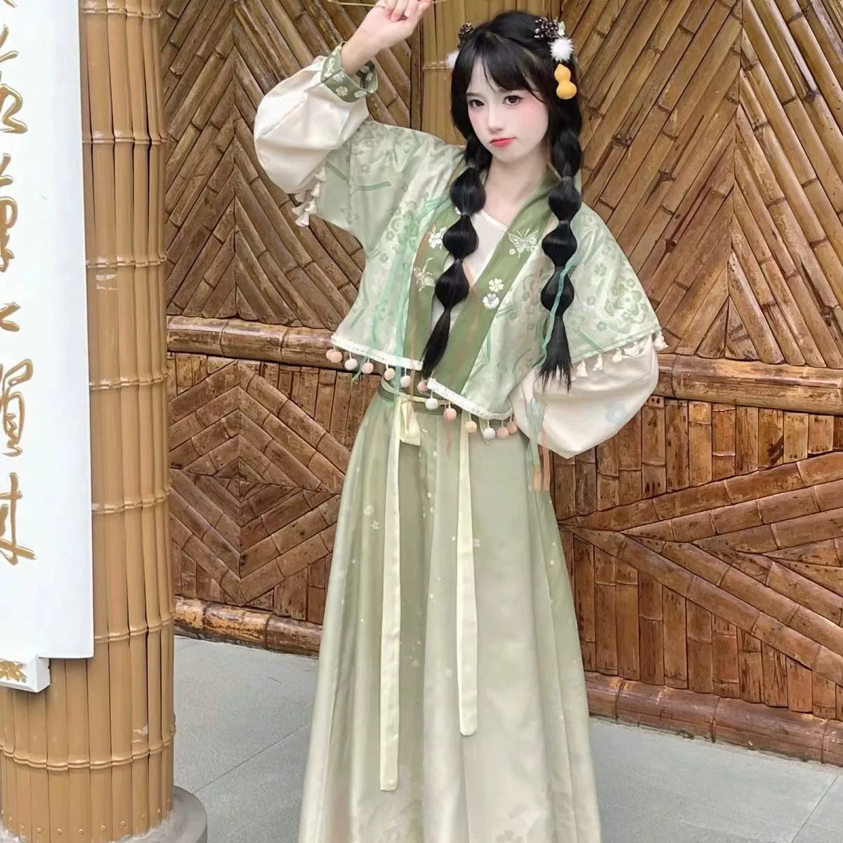 Улучшенный Hanfu для взрослых женщин 2024 лето новая китайская вышивка девушка с древним стилем