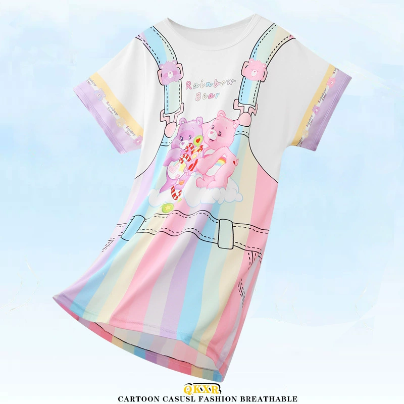 Летний пижамный комплект, юбка, платье для принцесс, для подростков