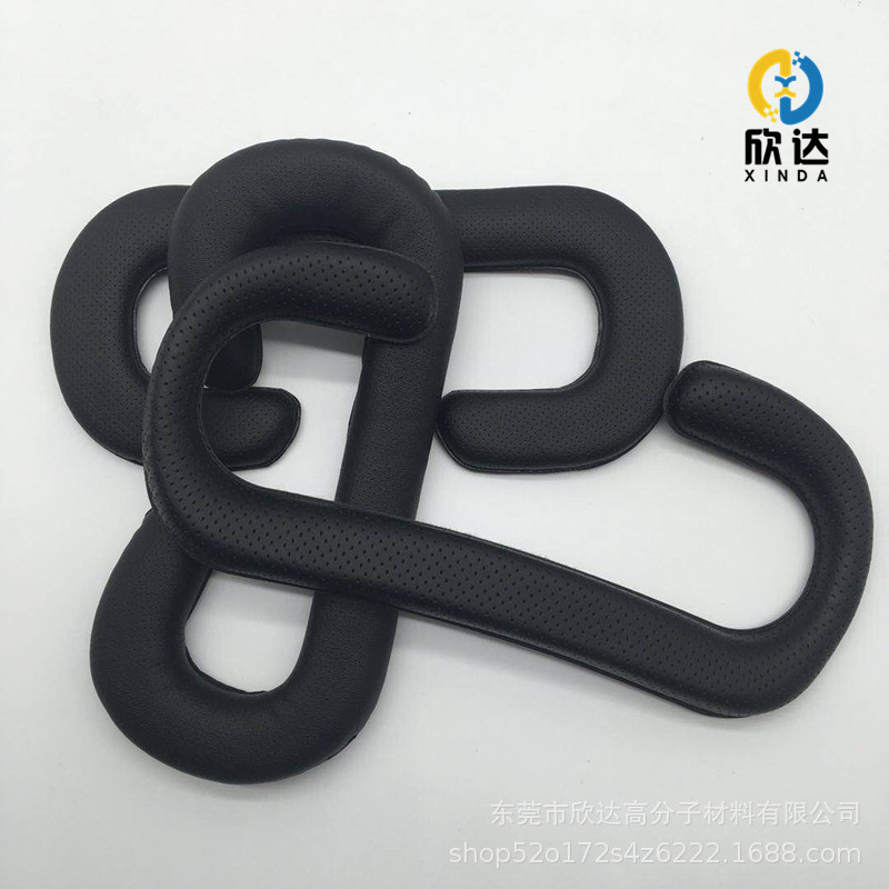 VR眼罩垫 替换头盔面部海绵衬垫后脑勺靠垫 透气防漏遮光海绵眼罩