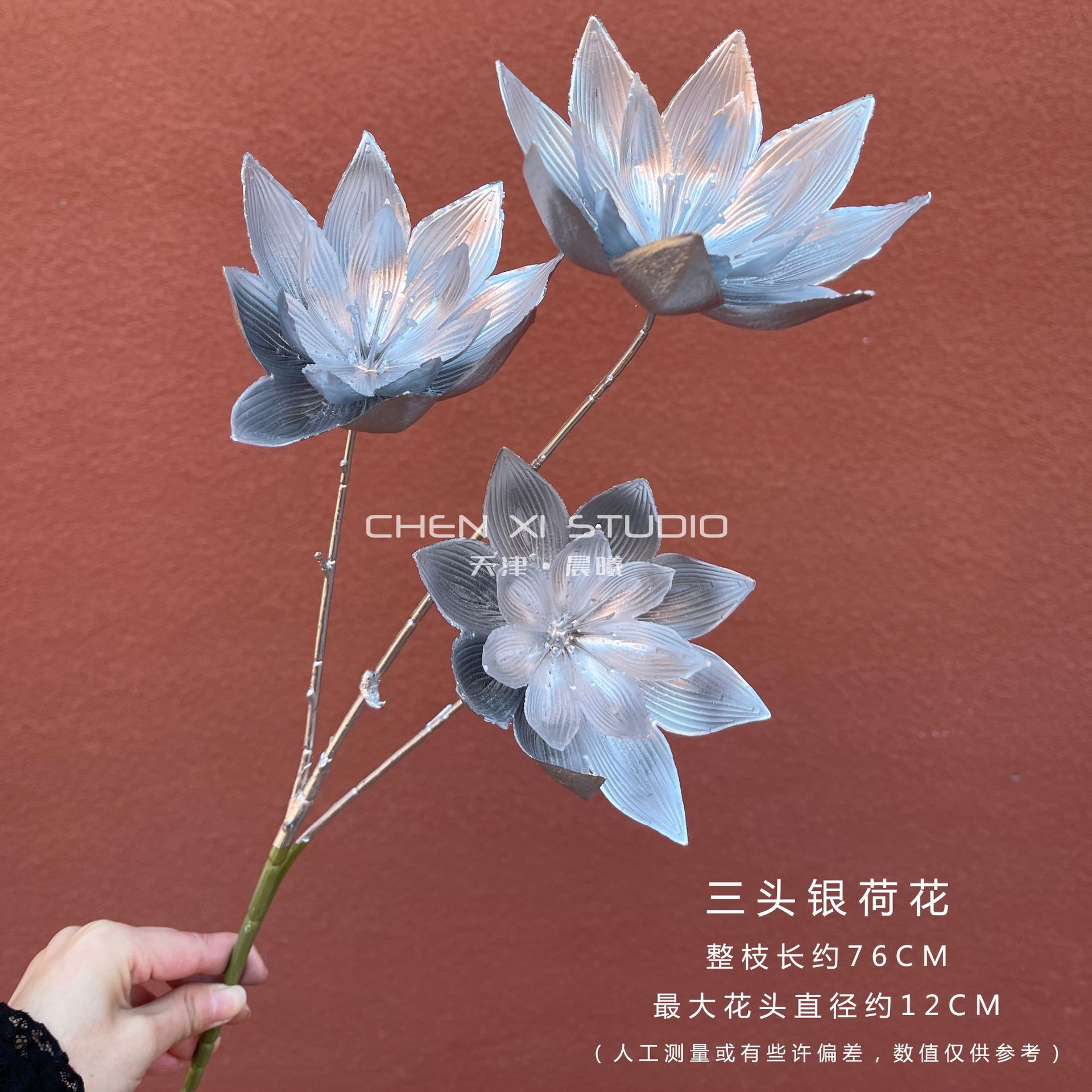 은색 삼두 연꽃