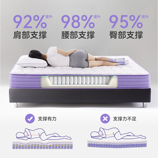 2025 New Spring Mattress Fully Removable Dual-Purpose 0 Glue Silent Independent Bag Roll-Packed Hard Spine Protection Mattress