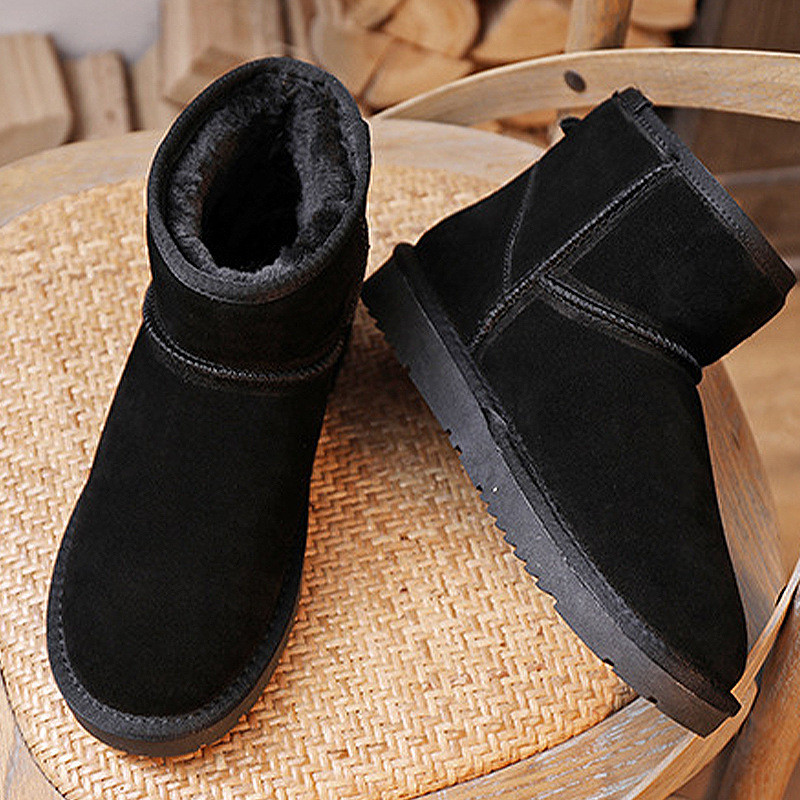 겨울 플러스 사이즈 남성 스노우 부츠 북동쪽 두꺼운 하이탑 코튼 슈즈 기모 따뜻한 양모 초대형 브레드 슈즈