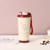 Lily of the valley flower retro red