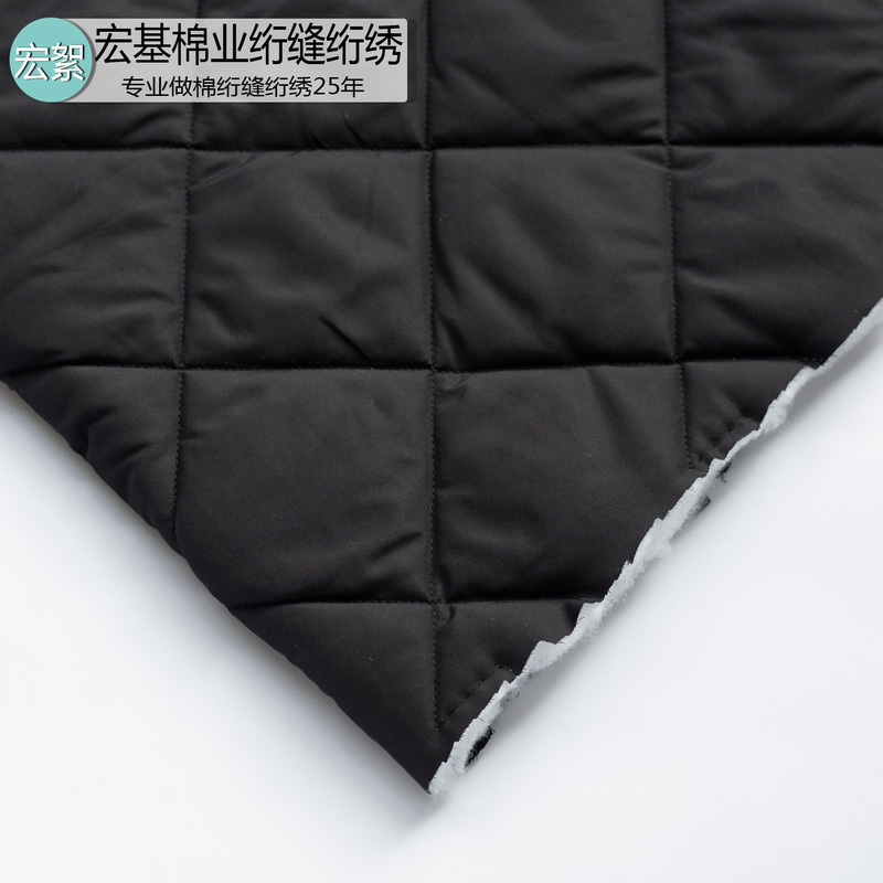 Quilting quilted cotton 15*15 rhombic Plaid Sumei silk sprayed rubber cotton fabric quilting embroidery autumn and winter cotton-padded jacket surface