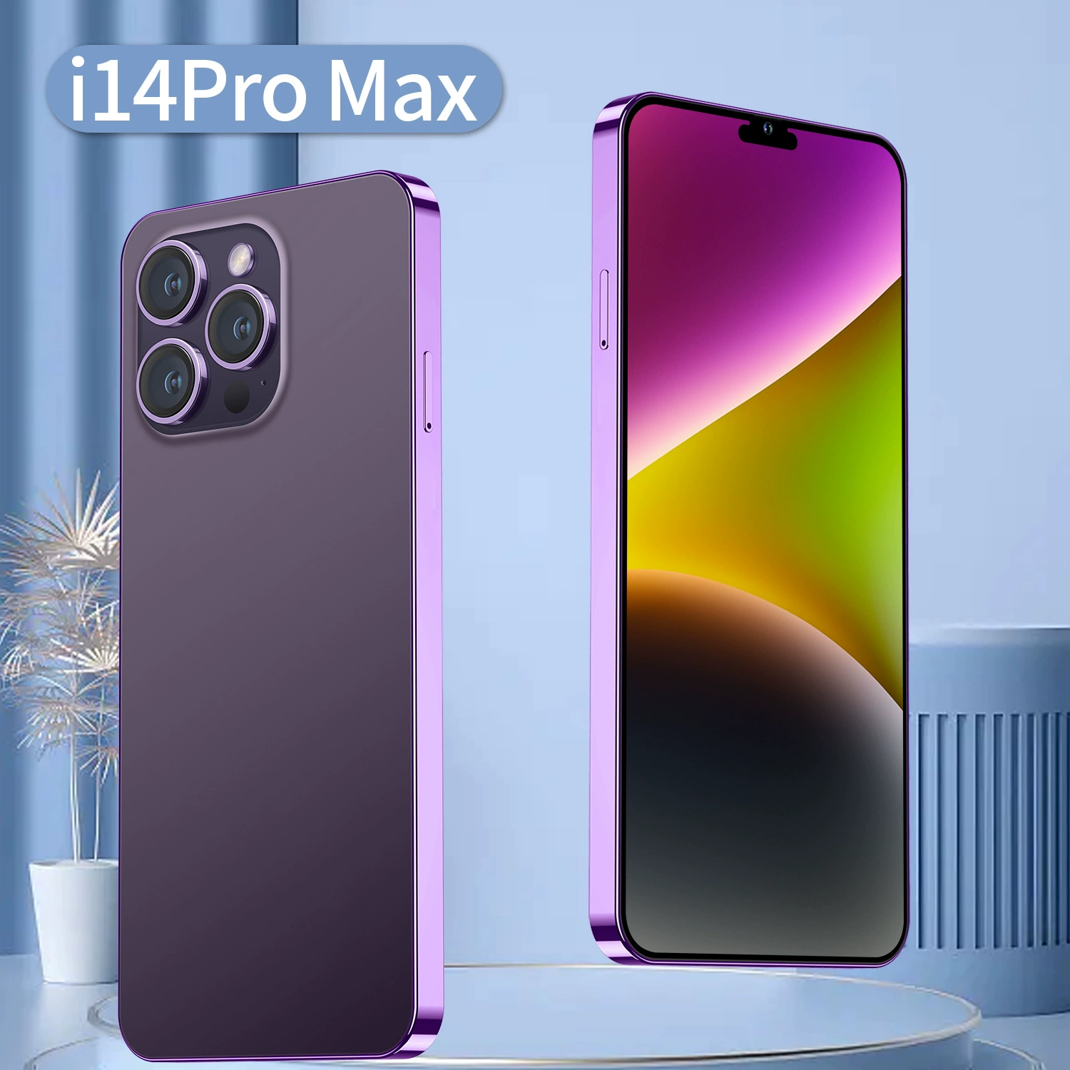 Смартфон Intel Core i14 14 Pro Max, 64ГБ/128ГБ, США, цвета: черный, белый, золото, фиолетовый, синий