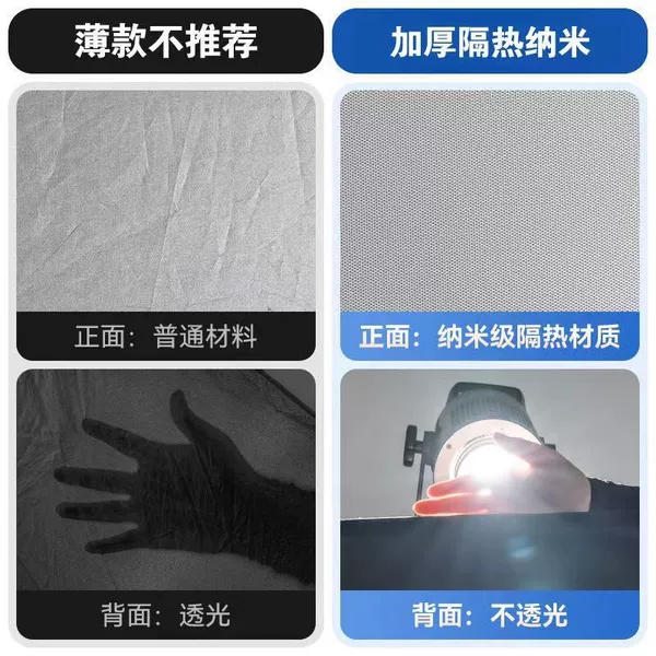 Universal thin translucent [non-insulated] sunshade