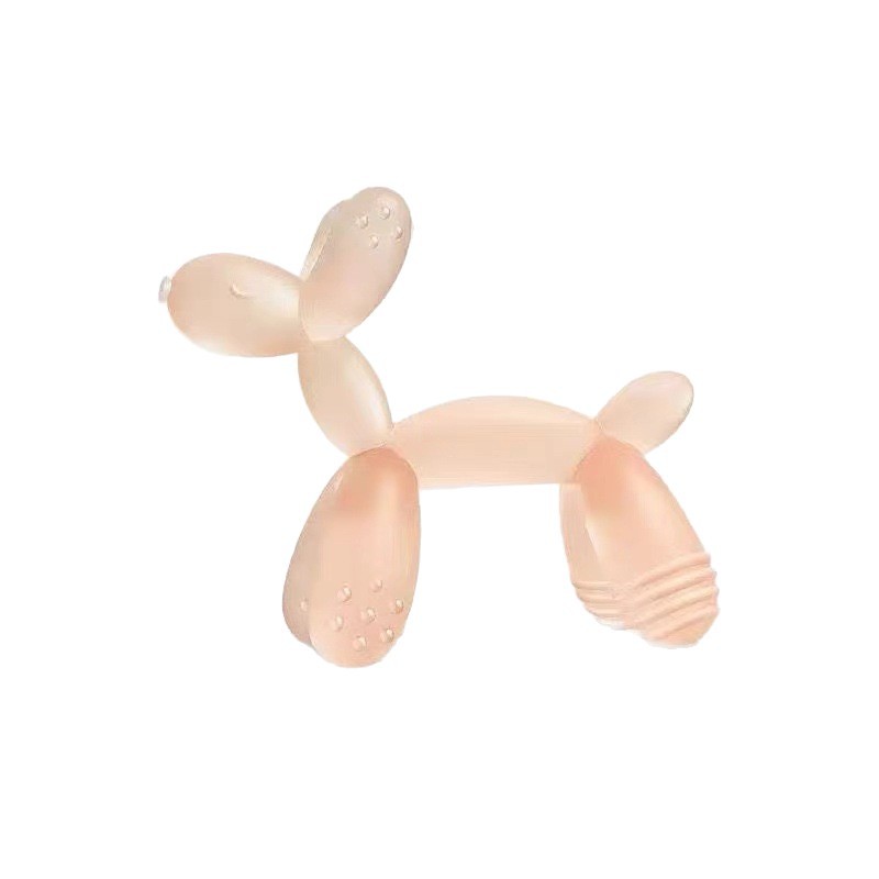 Balón en stock juguetes de goma de diente para perros silicona líquida palillos de dientes para bebés de grado alimenticio goma de diente para niños mordidos