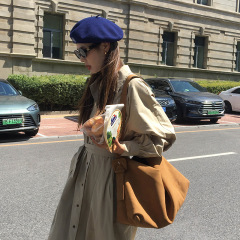 MOXI十三行女装2025秋季新款韩版长款连衣裙女长袖衬衫裙女长裙子